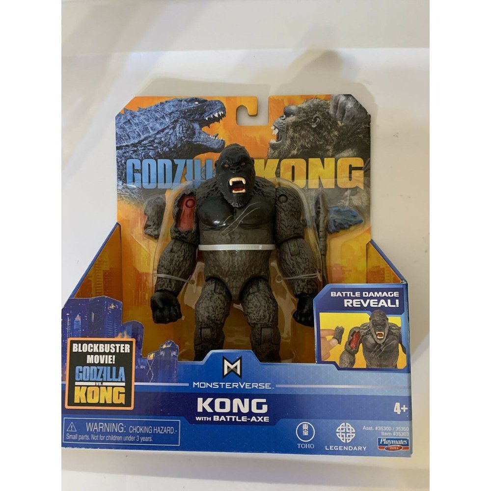 New PLAYMATES‎ MONSTERVERSE GODZILLA VS KONG BATTLE-AXE 6" ACTION FIGURE